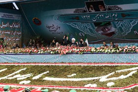 حضور رییس‌جمهور در راهپیمایی ۲۲ بهمن